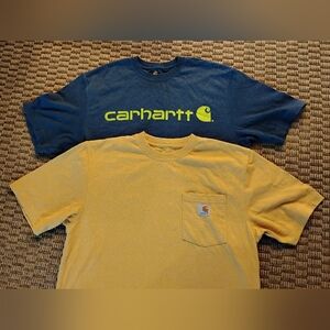 Carhartt Blue and Yellow T-Shirts